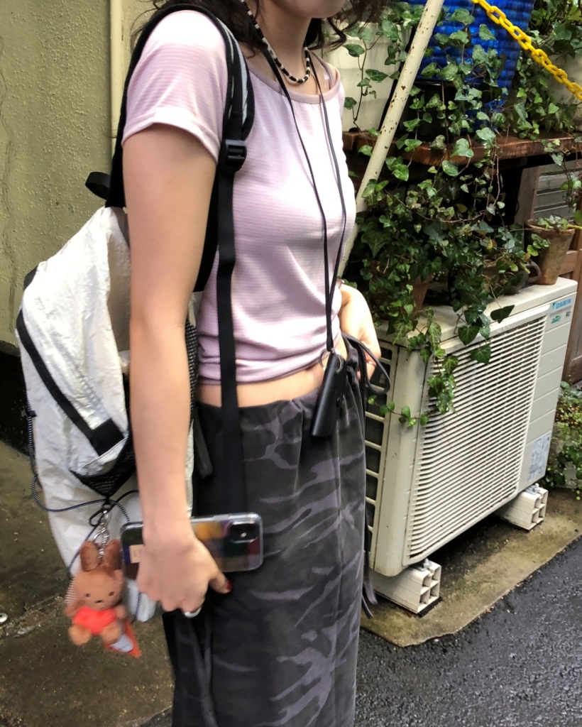 【関税込み】Ottolinger ブラック クロップド Tシャツ CORNER PRINTING | クロップド Tシャツ (品番CPCT-5001-02)