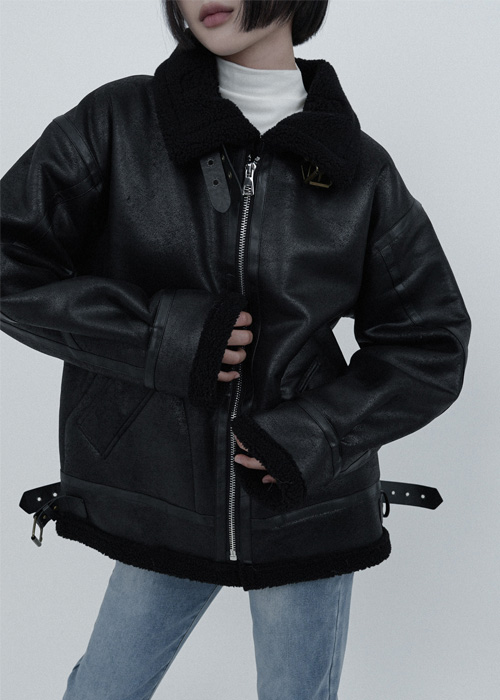 ハイネックボア裏地ムートンコート | ファッション通販サイト NUGU