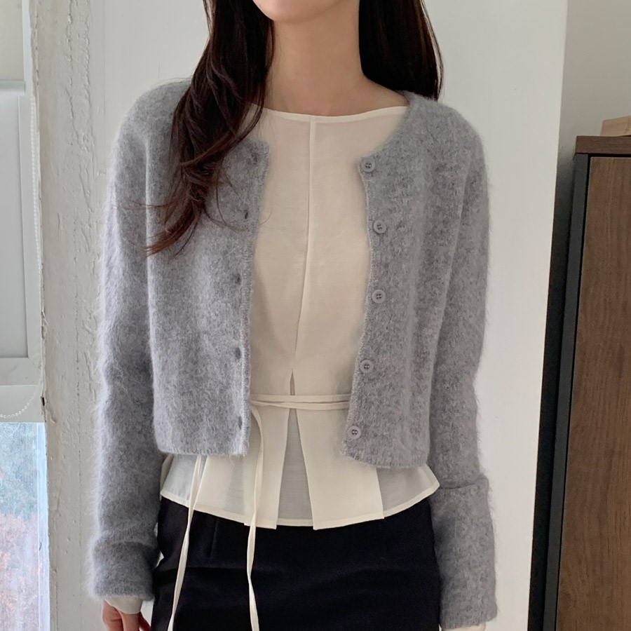 タイセット]クロップドニットカーディガン | ファッション通販