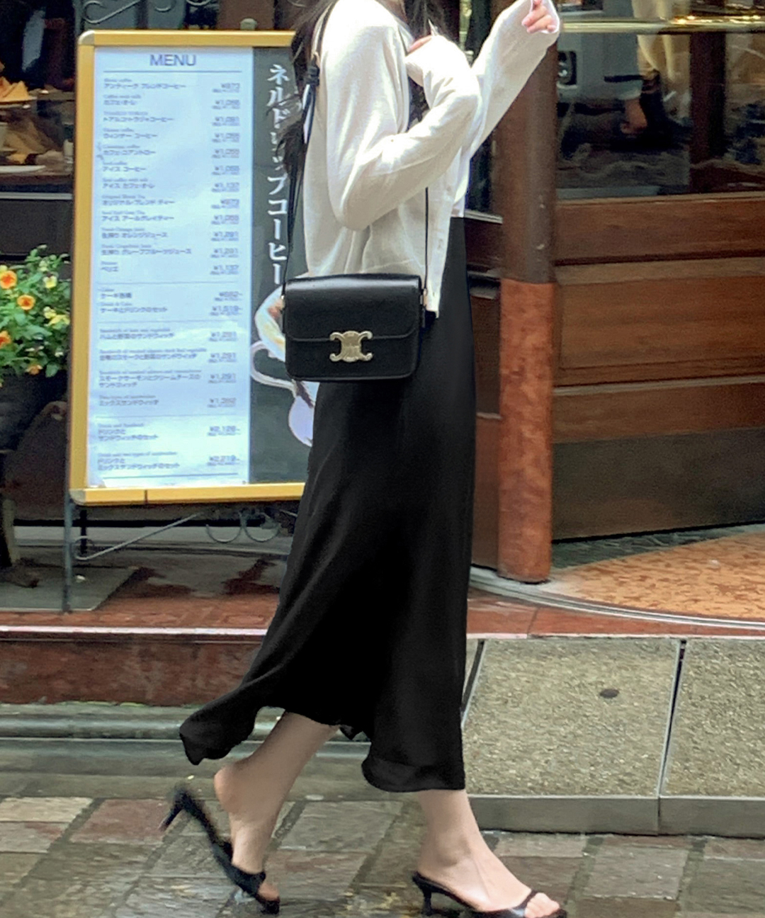 オケージョン】[original/S-L]シフォンマーメイドロングスカート