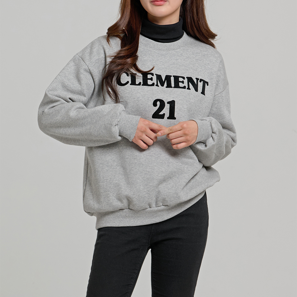 NUGU linenne crewVネックスウェット NUGU linenne crewVネックスウェット