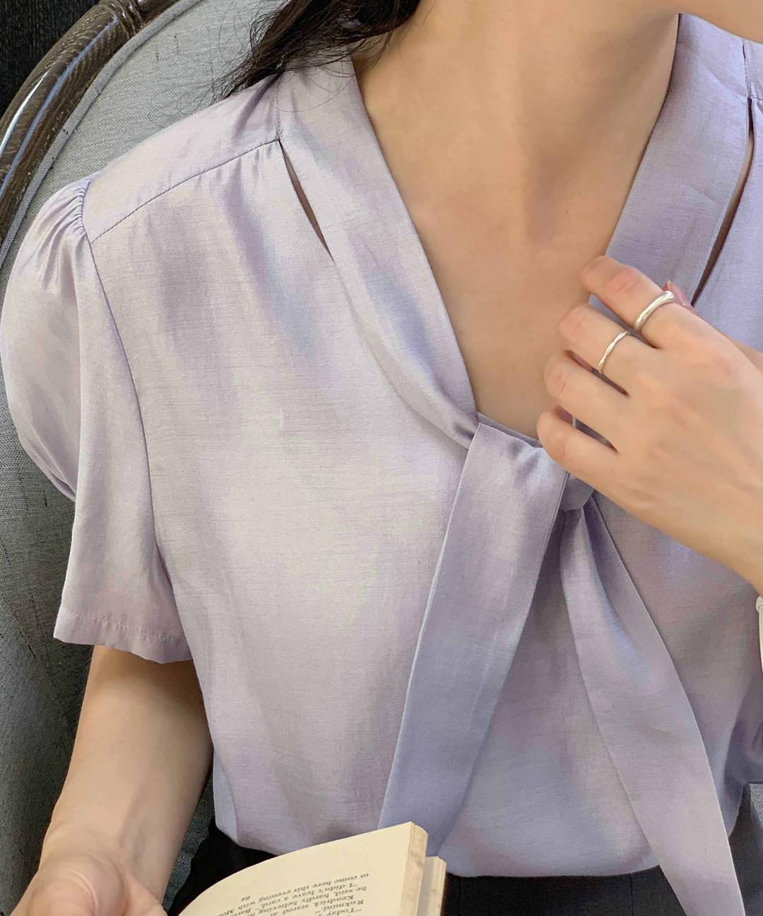 ほぼ未使用✨️定価8.8万　ドゥロワー　シルクドットタイブラウス　オーバーサイズ BNC0424D0003_l_c102.jpg