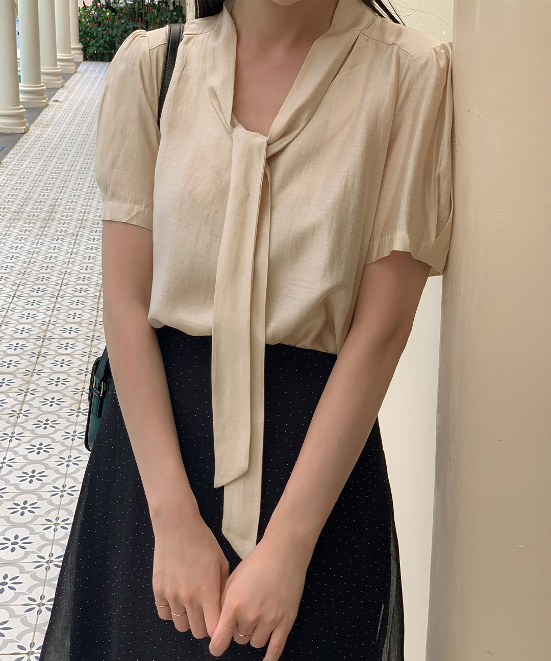 オケージョン】[original/S-M]タイブラウス | ファッション通販