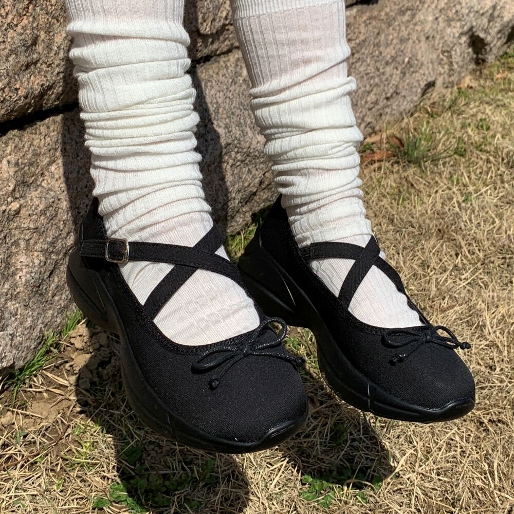 厚底シューズリボンメリージェーンローファーサンダル1color