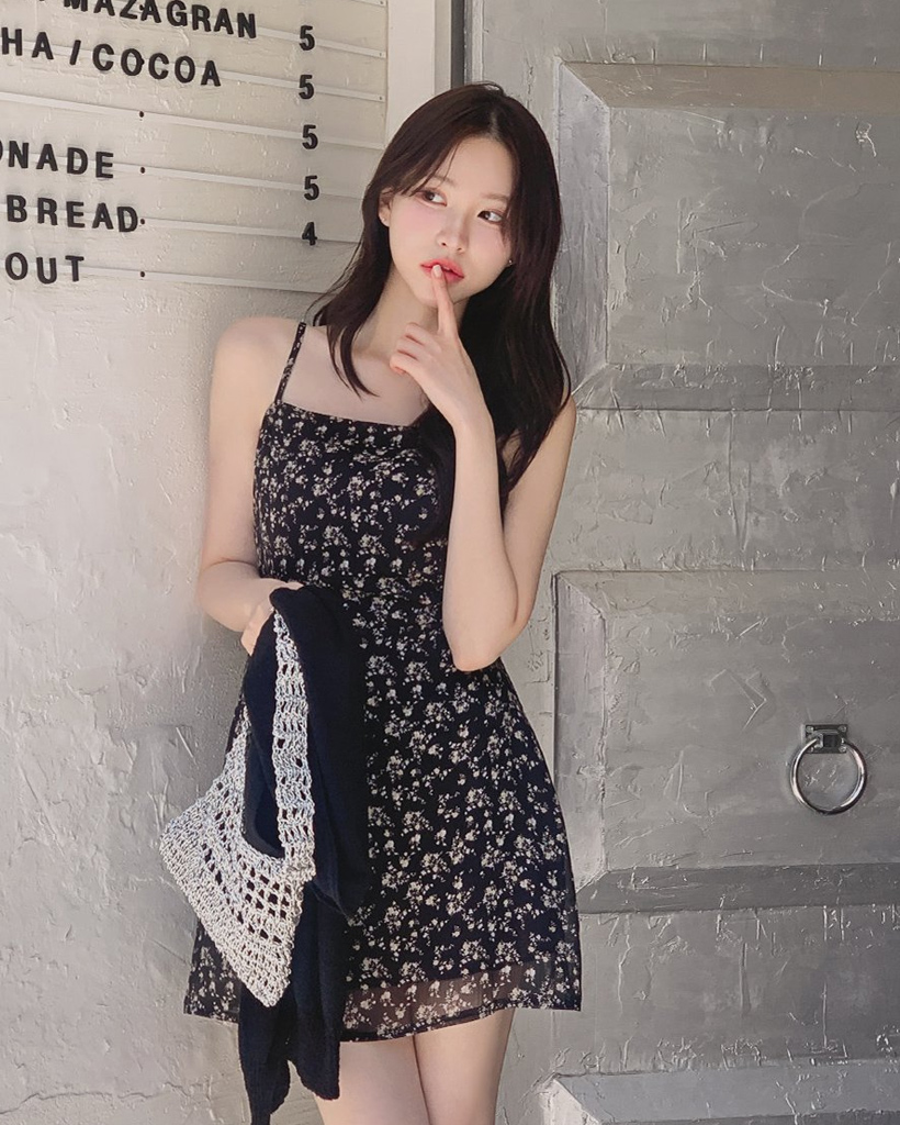 nugu / HOTPING シフォンフラワーキャミソールミニワンピース ♥ H O T P I N G ♥ | シフォンフラワーキャミソールミニ
