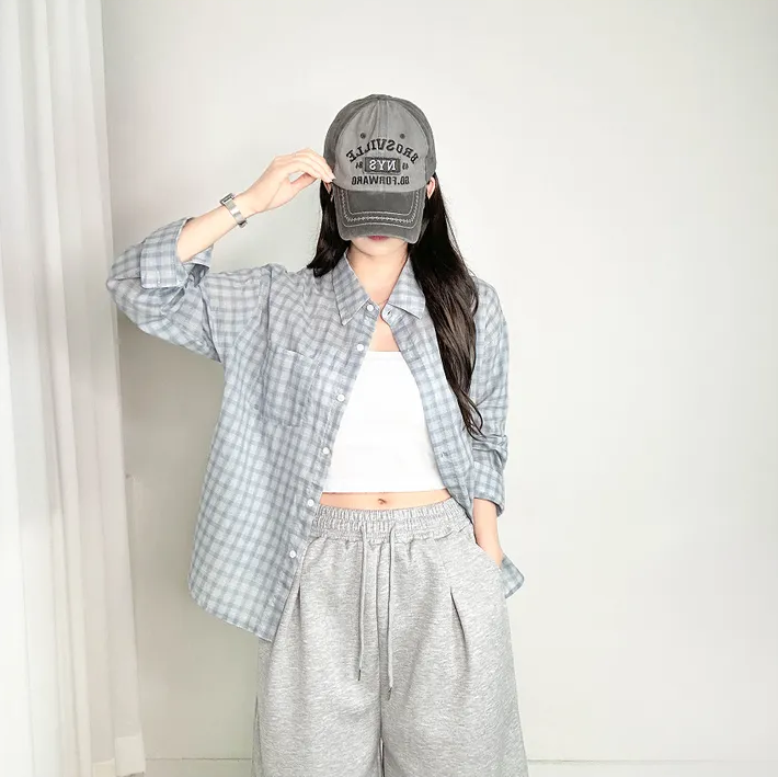 ちゅん ルーズフィットヴィンテージチェックシャツ | ファッション通販