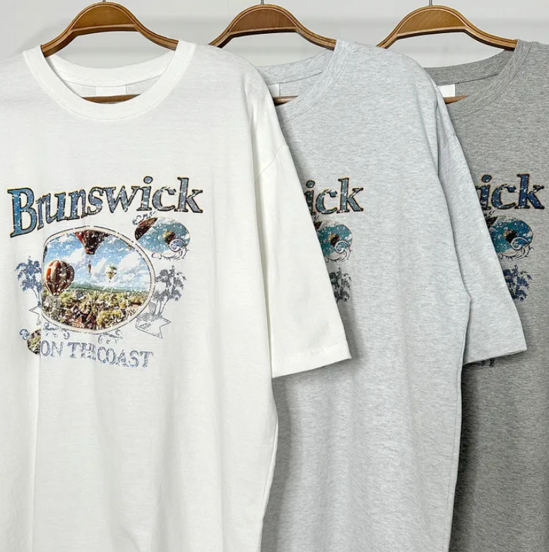 オーバーサイズプリント半袖Tシャツ | ファッション通販サイト NUGU