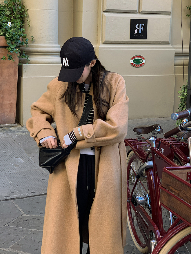 (2color)プレミアムウールハンドメイドロングコート