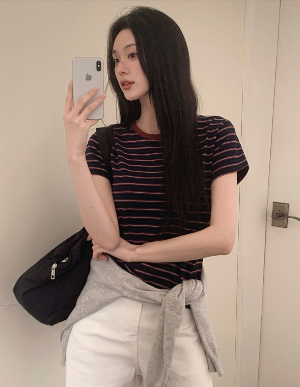 ボーダー半袖Tシャツ