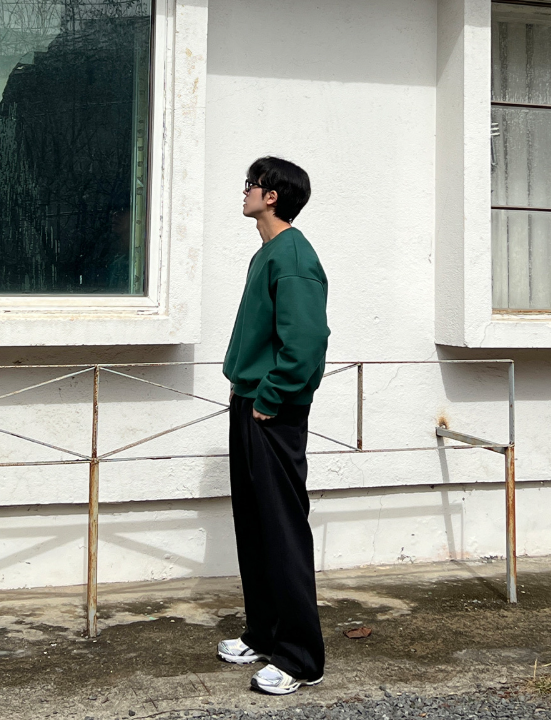 ベルトカーブワイドパンツ