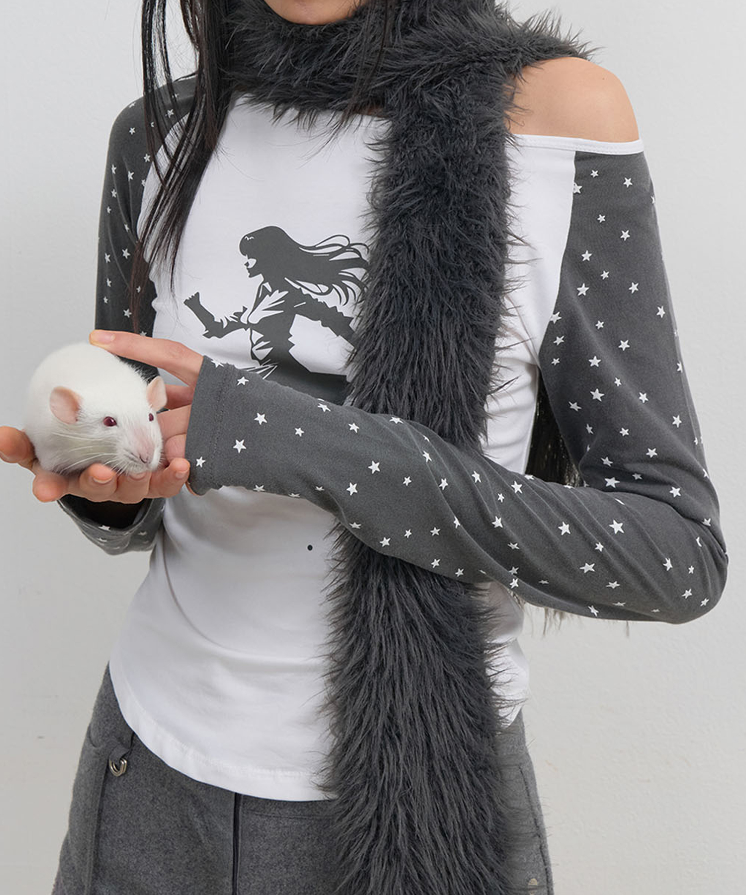 Star Reglan Long Sleeve / Charcoal