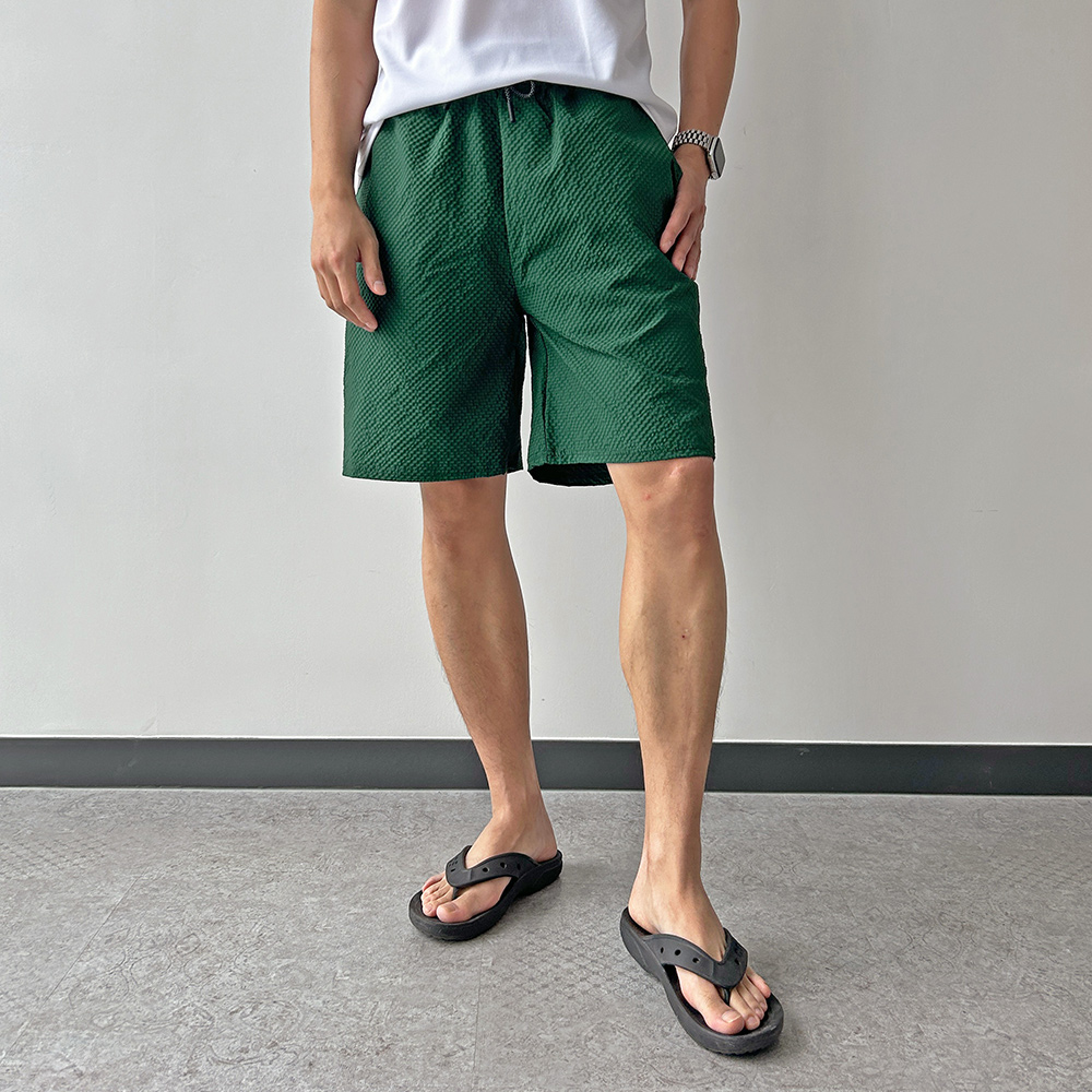 シアサッカー冷感サマーショートパンツ