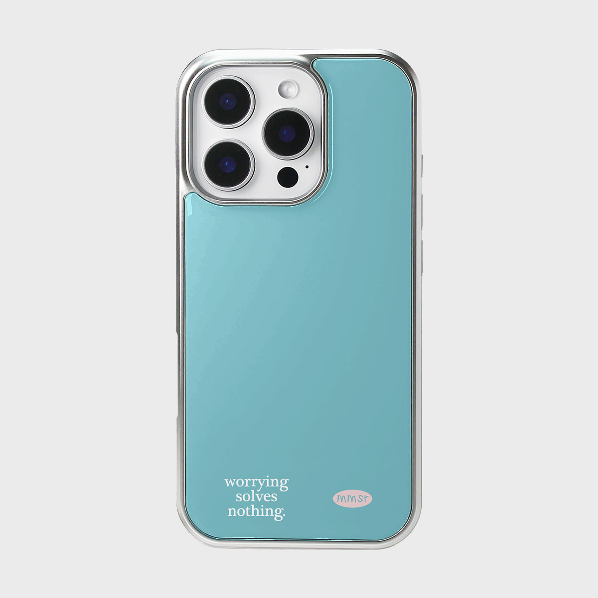 holiday epoxy bumper case (silver / blue)