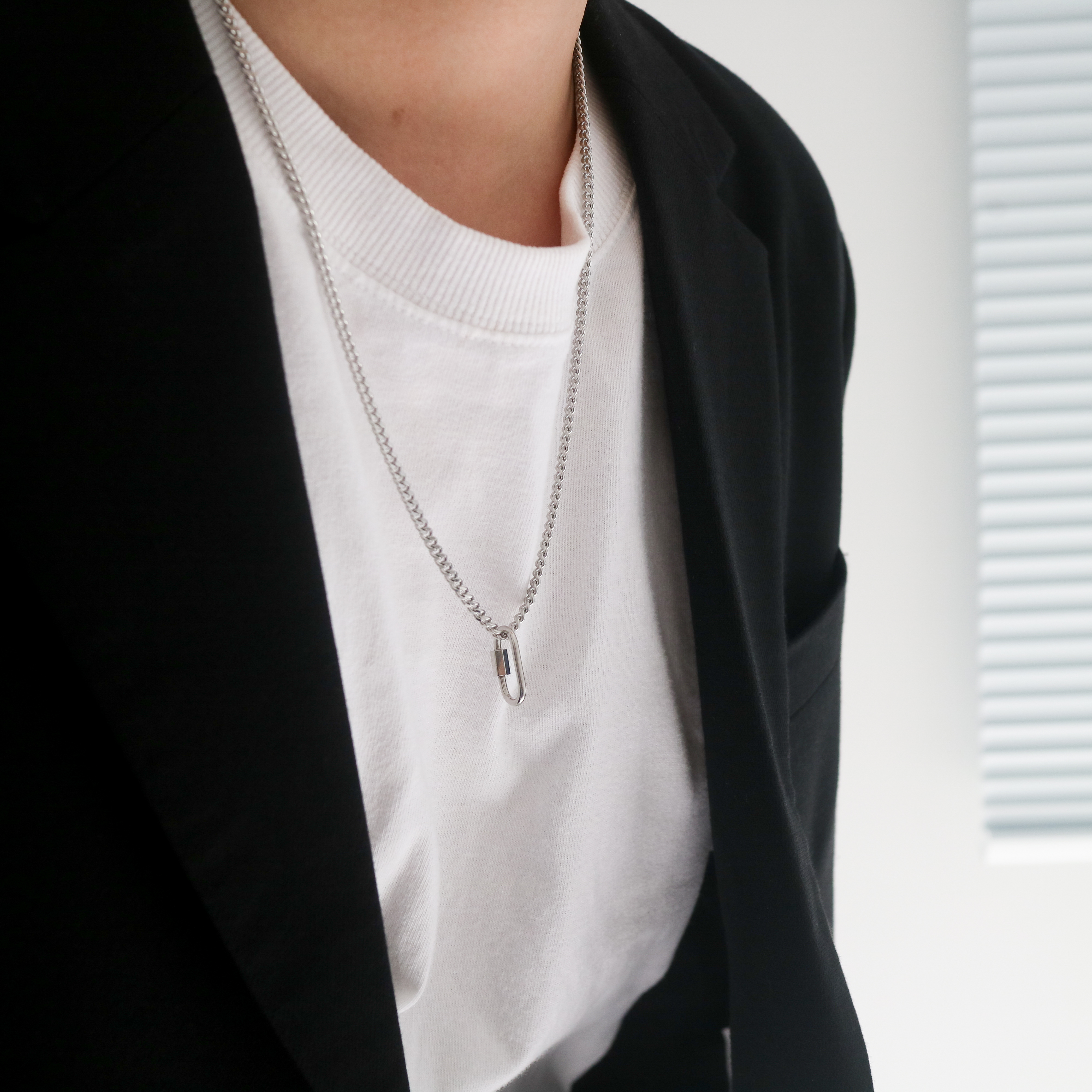 ユニセックス] サージカルステンレスネックレス | ファッション