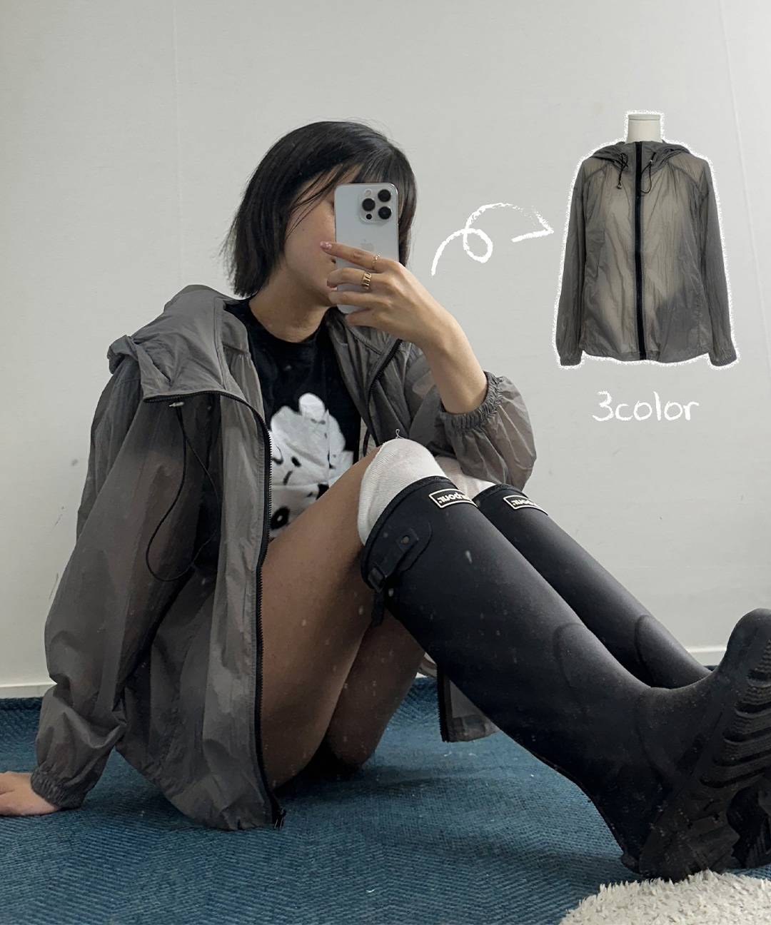RUDIES PHAT SHELL JACKET マウンテンパーカー　Mサイズ RUDIE'S SHELL PARKA（シェルパーカー）ブラック | RUDIE