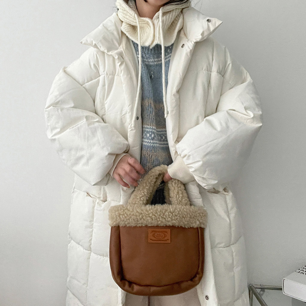 隠しポケットキルティングロングダウン(2color) | ファッション