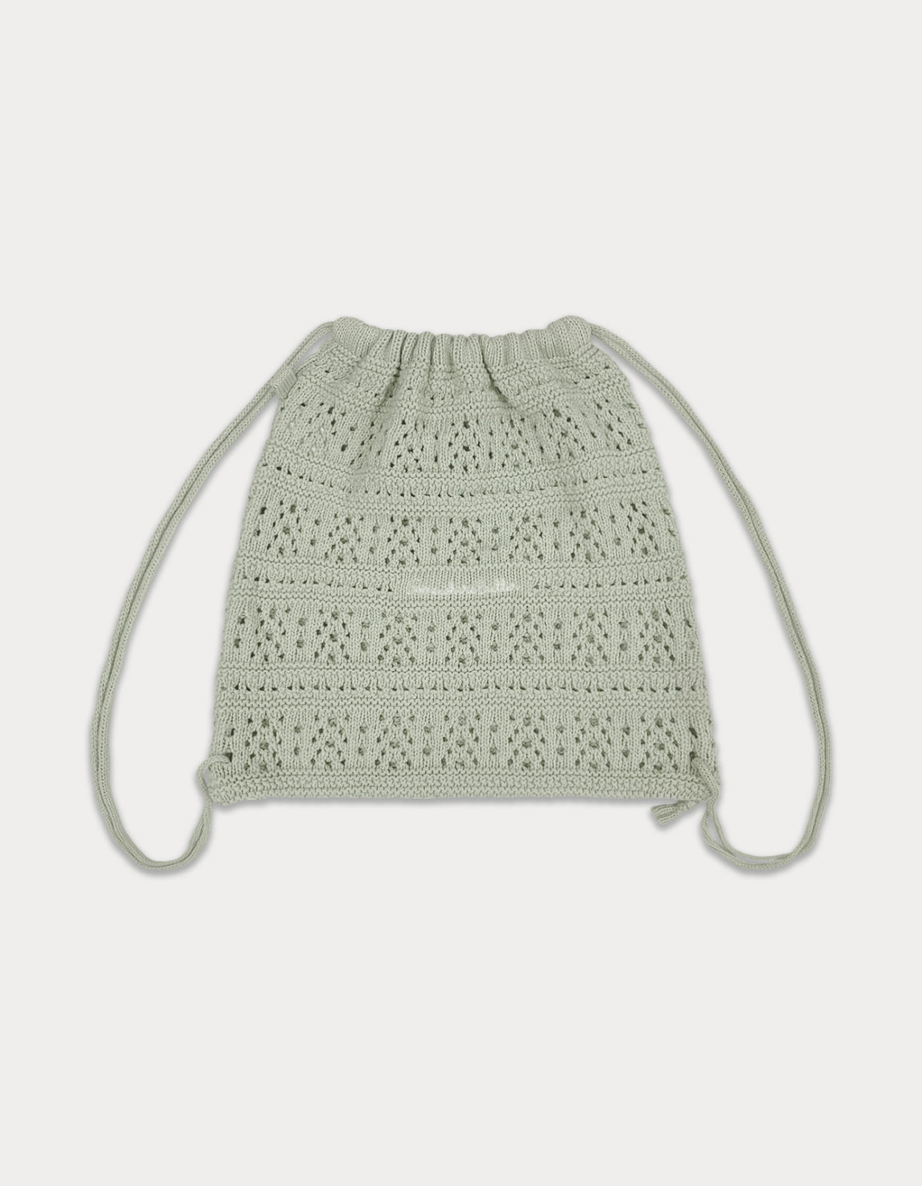 Yogurt Knit String Bag - Mint