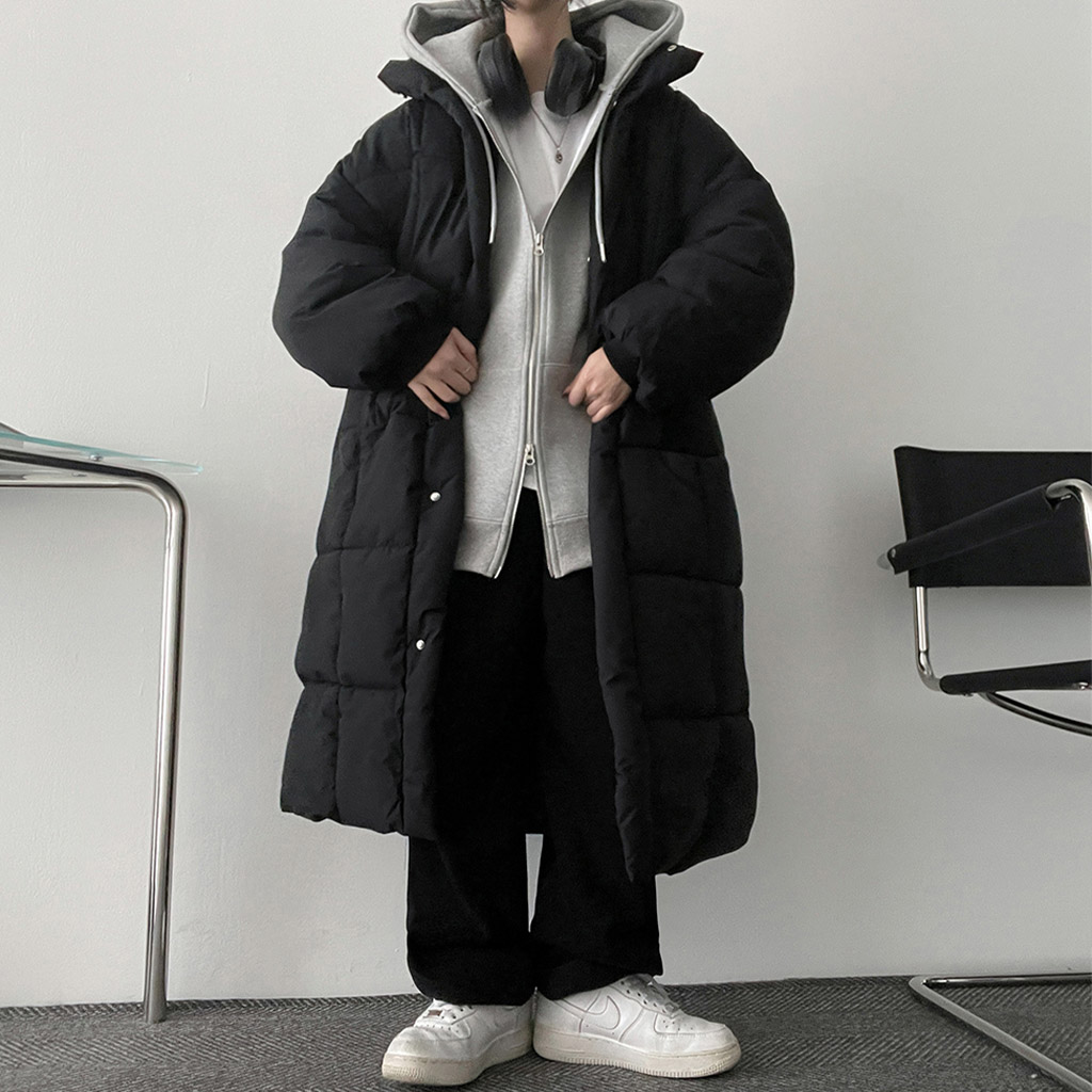 隠しポケットキルティングロングダウン(2color) | ファッション