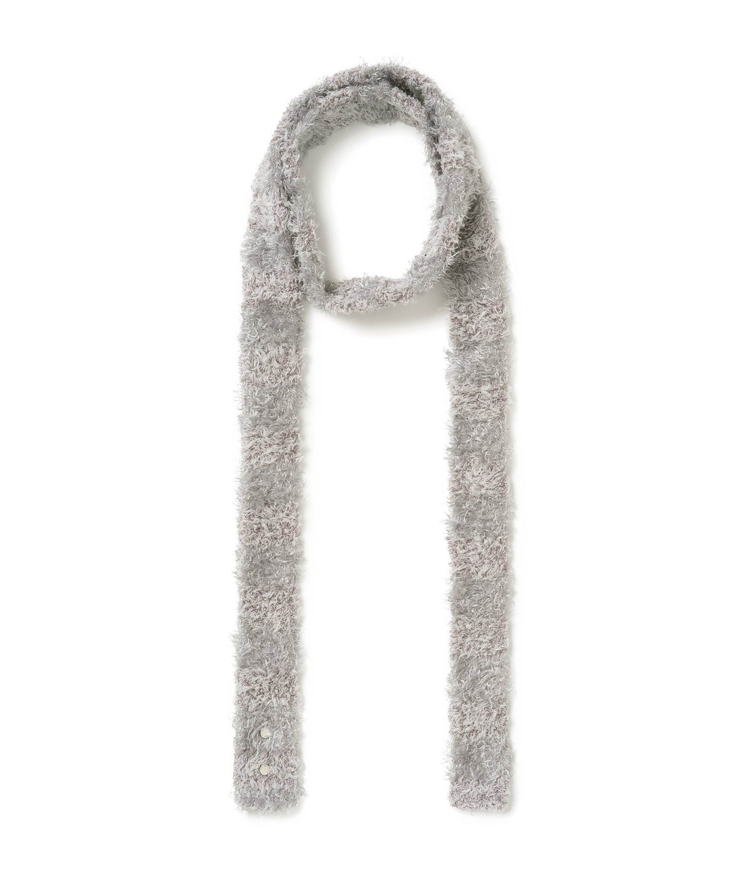 Mixed Knit Scarf [Gray]