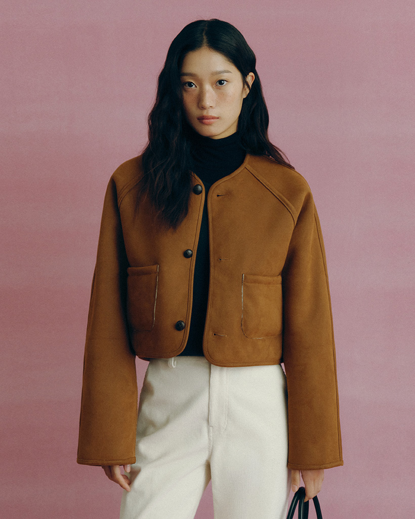 [nugu限定商品] Teri Reversible Mustang Jacket (Camel)