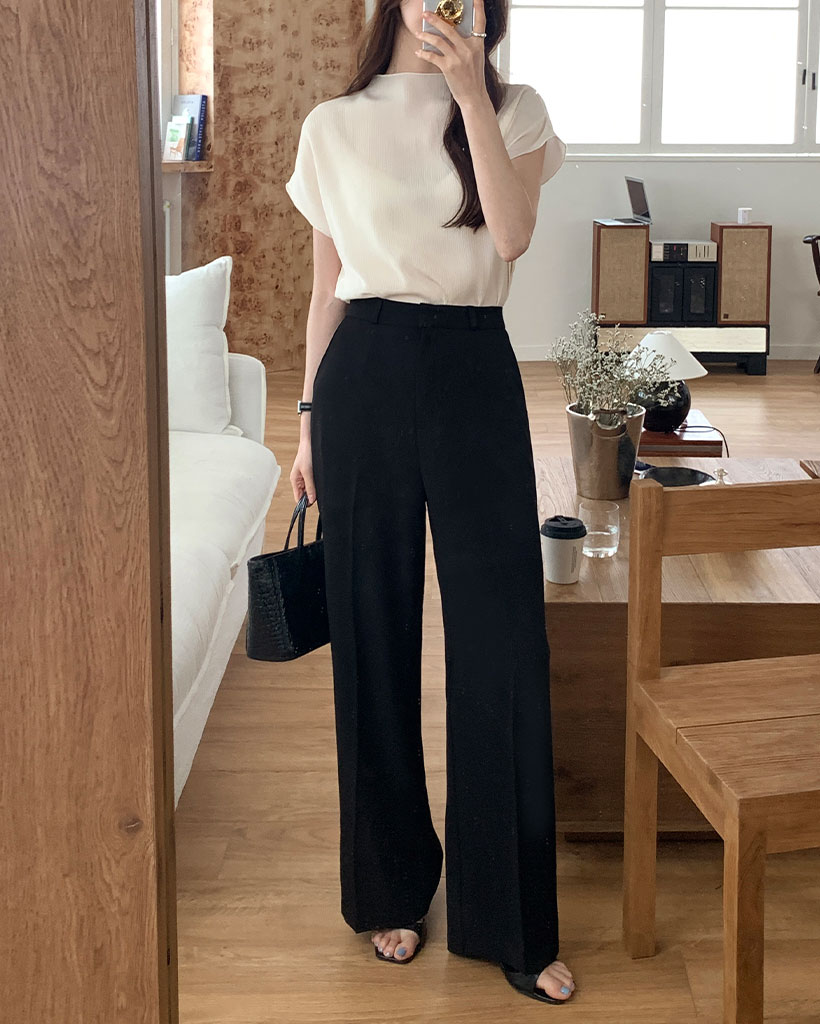 [made] Premium silk-like slacks