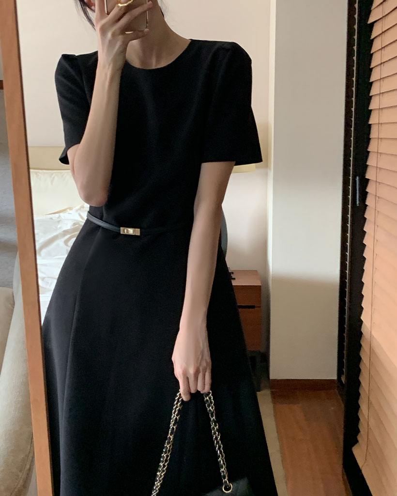 [made] Owen long flare dress