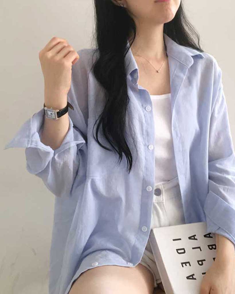 ティーズ ページ34 シースルーポケットルーズシャツ | ファッション通販サイト NUGU