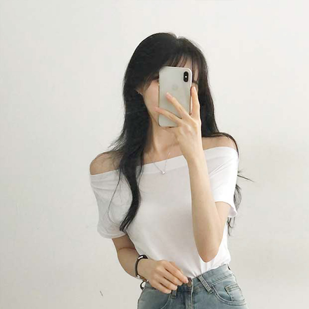 ラブリーオフショル半袖Tシャツ