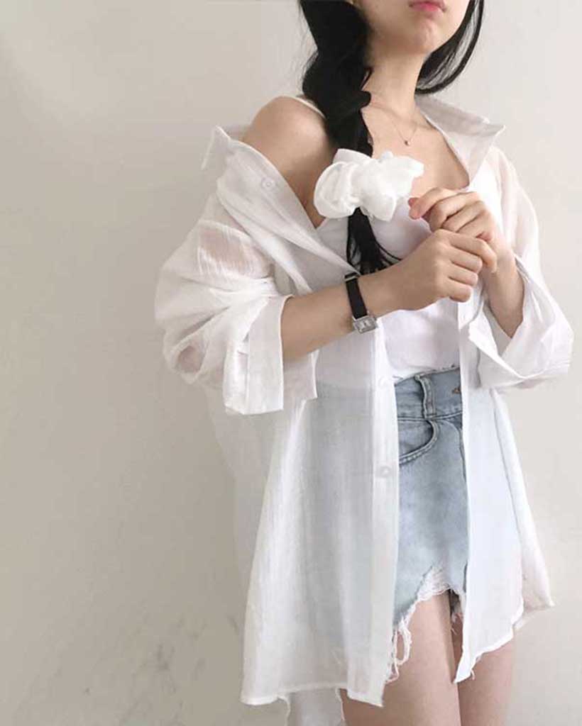 SHUSHU/TONG シースルーシャツ Shushu/Tong Shanghai Spring 2024 Collection | Vogue