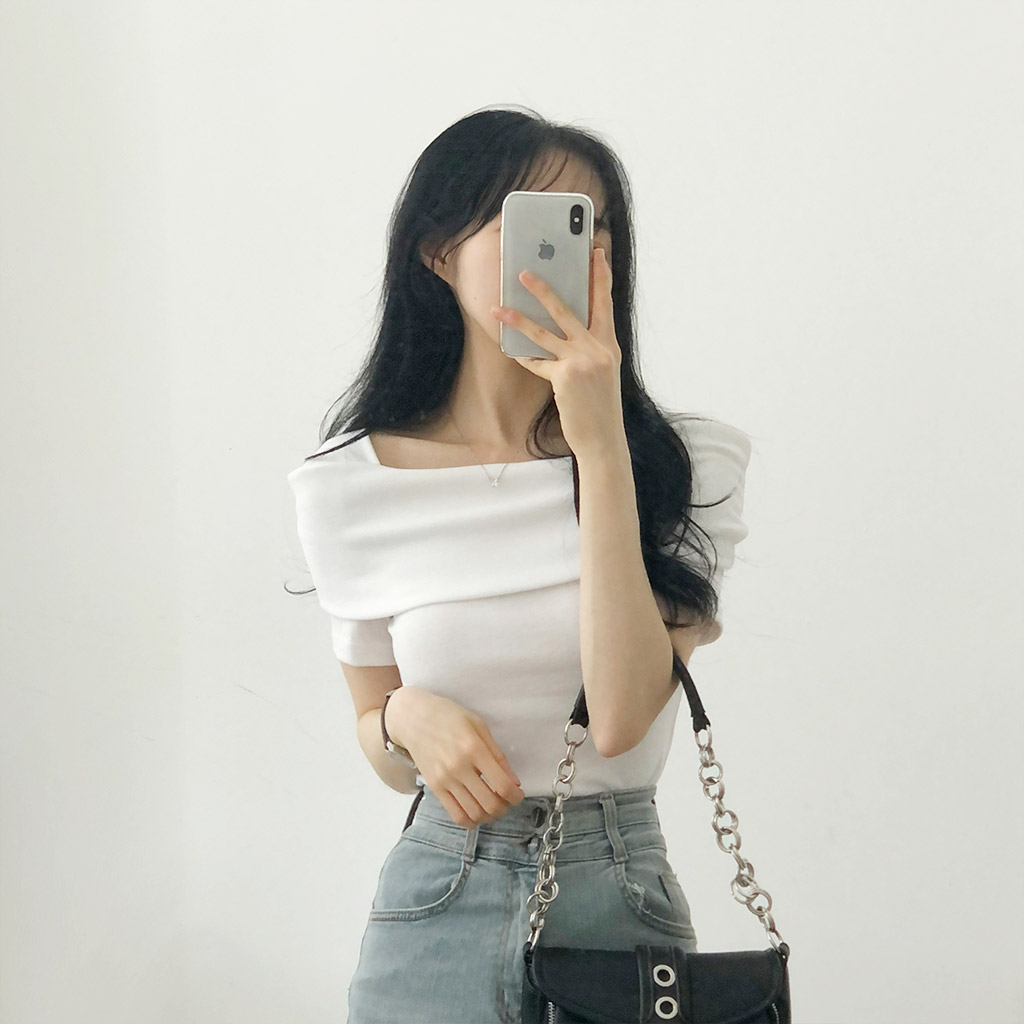 オフショル半袖Tシャツ