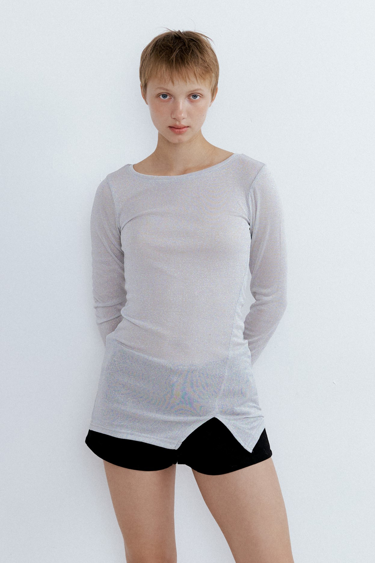 Cutout Layered T-shirts_Glitter