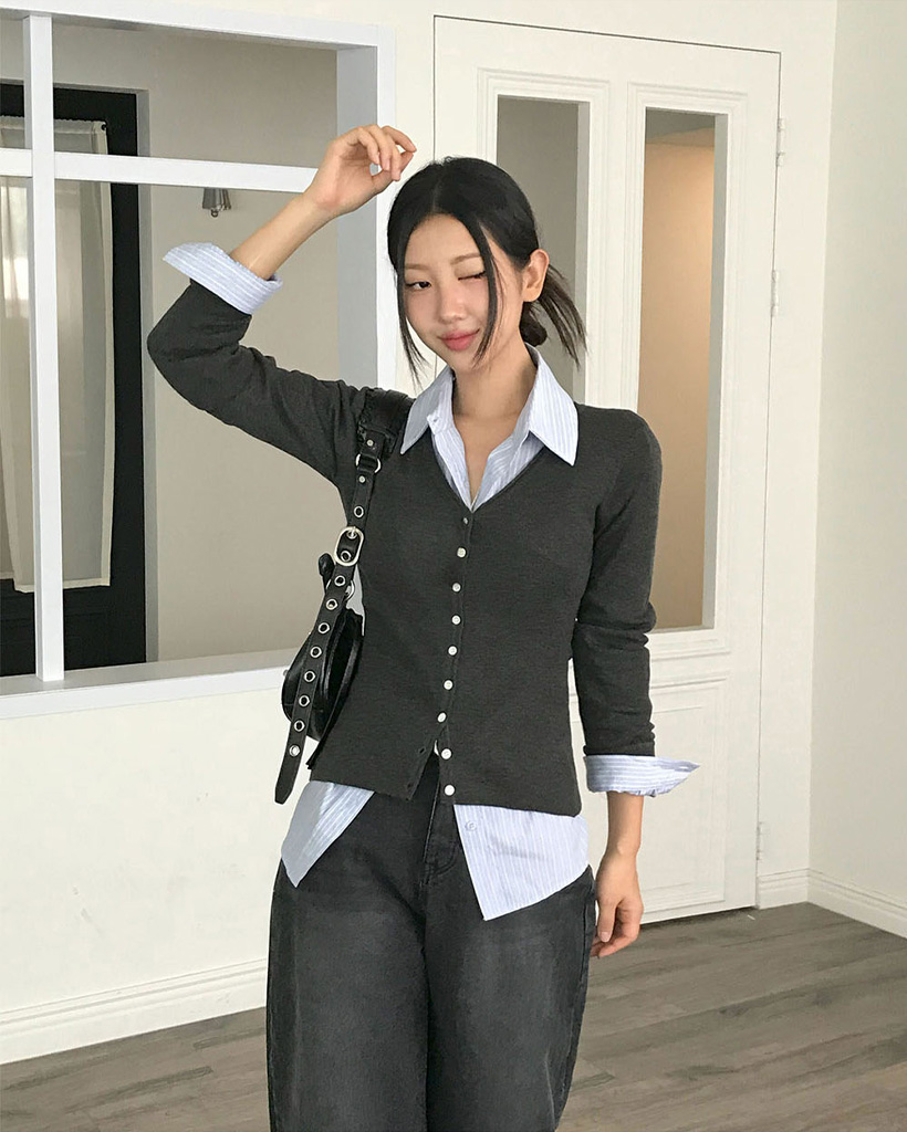 【美品】gentil ブラック ロングスリーブ カーディガン　s 楽天市場】カーディガン / GENTIL ジャンティ WEB限定