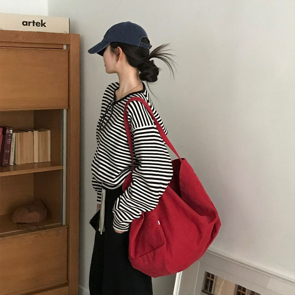 (ORIGINAL) タイム、オックスフォードビッグショルダーバッグ