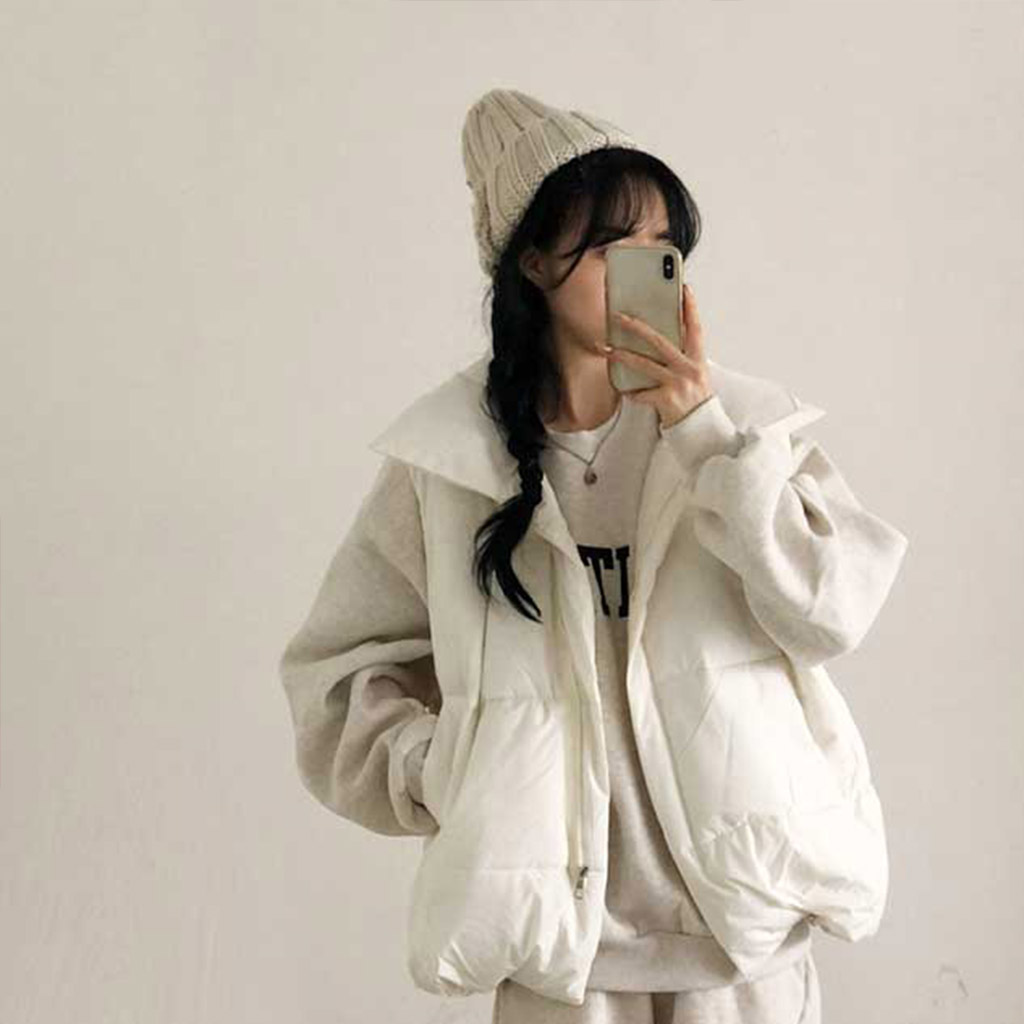 カジュアルオーバーサイズダウンベスト