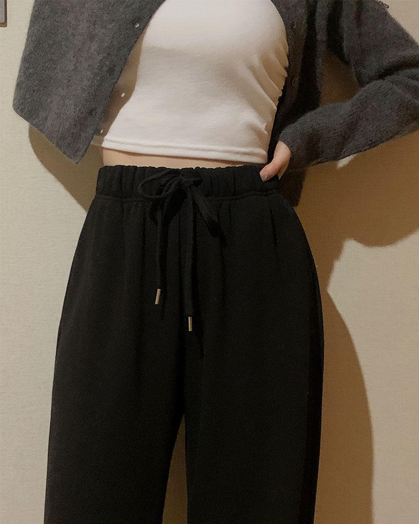 [made] Melting Winter Soft Warm Semi Wide Banding Pants