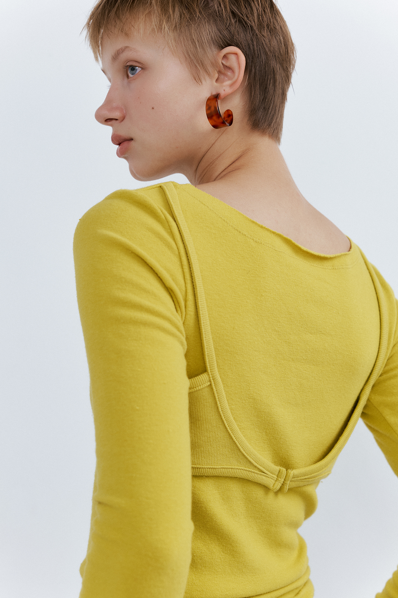 Back Buckle T-shirts_Lime