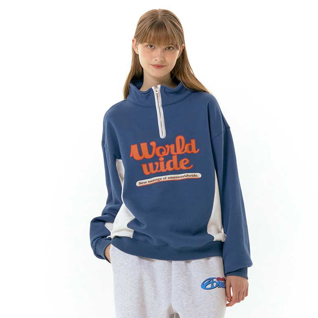 WORLDWIDE HALF ZIP UP NAVY | ファッション通販サイト NUGU
