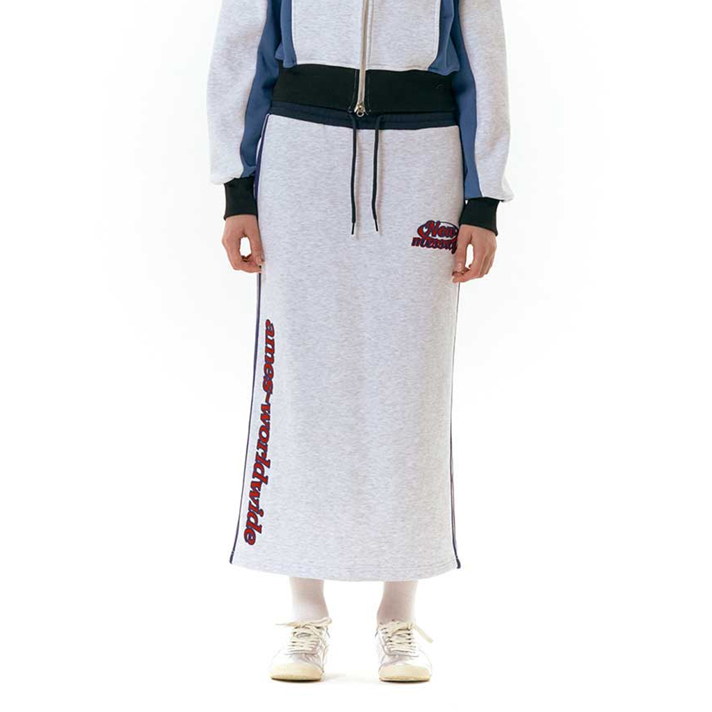 ★AMES-WORLDWIDE★SPORTY SWEATSKIRT GREY★正規品/直送料込 ☆AMES-WORLDWIDE☆SPORTY SWEATSKIRT GREY☆正規品/直送料込