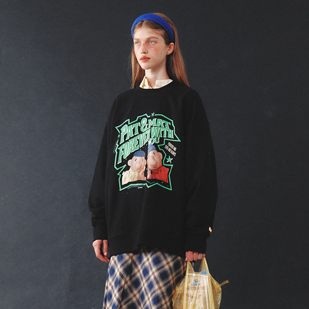 ★MAINBOOTH★[Pat&Mat] Forever Sweatshirt(BLACK)★正規品 Pat&Mat] Forever Sweatshirt(BLACK) | ファッション通販サイト NUGU