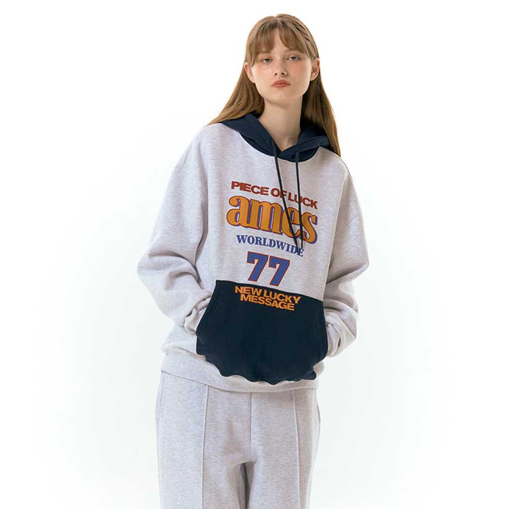 ★AMES-WORLDWIDE★LUCKY 77 HOODIE GREY★正規品/韓国直送料込 LUCKY 77 HOODIE GREY | ファッション通販サイト NUGU