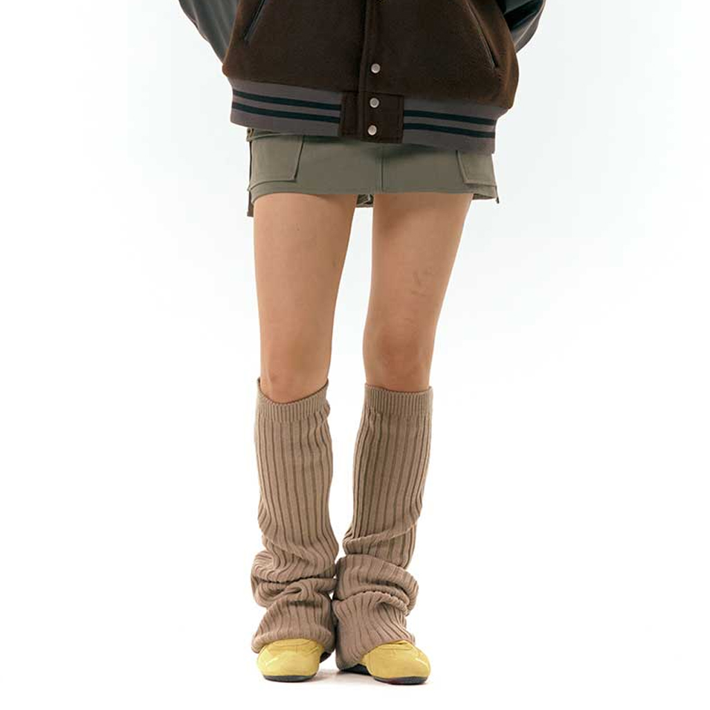 LABEL LEG WARMER BLACK | ファッション通販サイト NUGU
