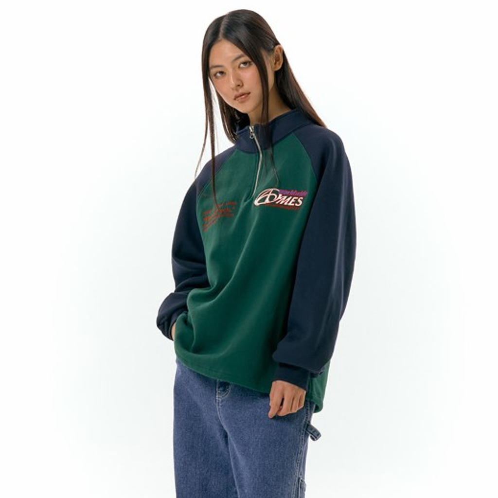★AMES-WORLDWIDE★SYMBOL LOGO HALF ZIP UP BLACK★正規品/人気 ☆AMES-WORLDWIDE☆SYMBOL LOGO HALF ZIP UP BLACK☆正規品/人気