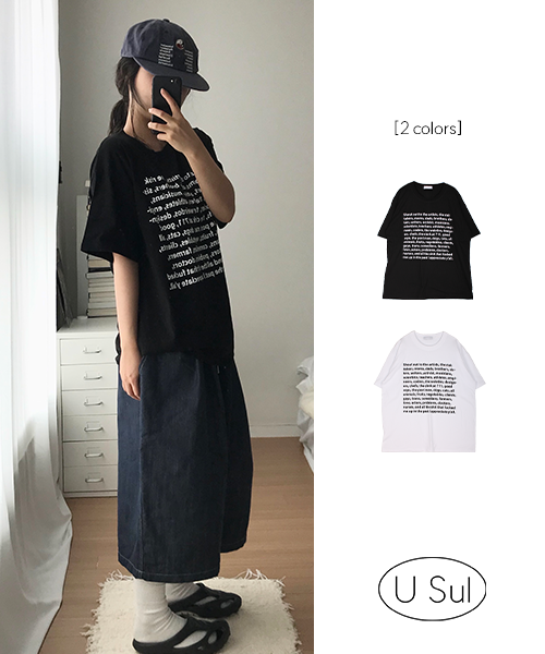 レタリング半袖Tシャツ ユニセックス]レタリング半袖tシャツ | ファッション通販サイト NUGU