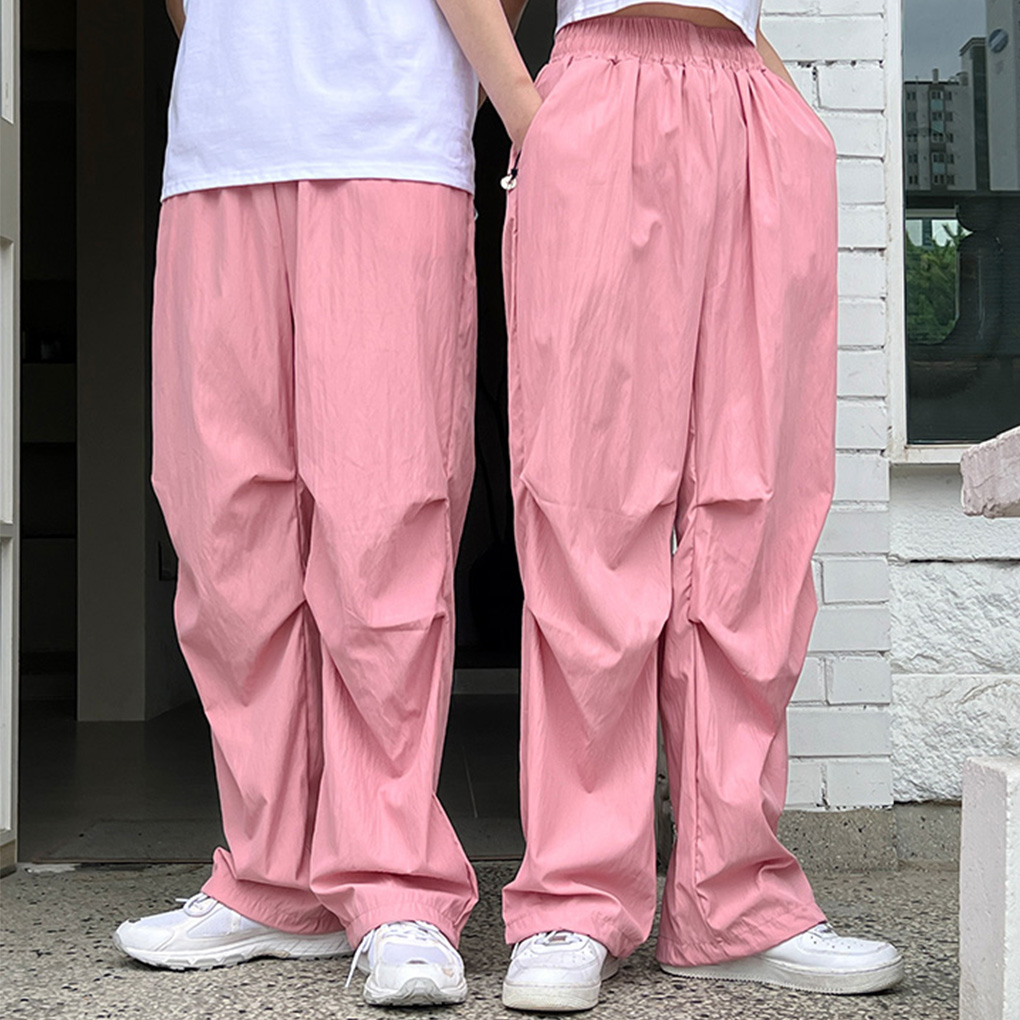 unisex]ナイロンサマーストリングパラシュートパンツ