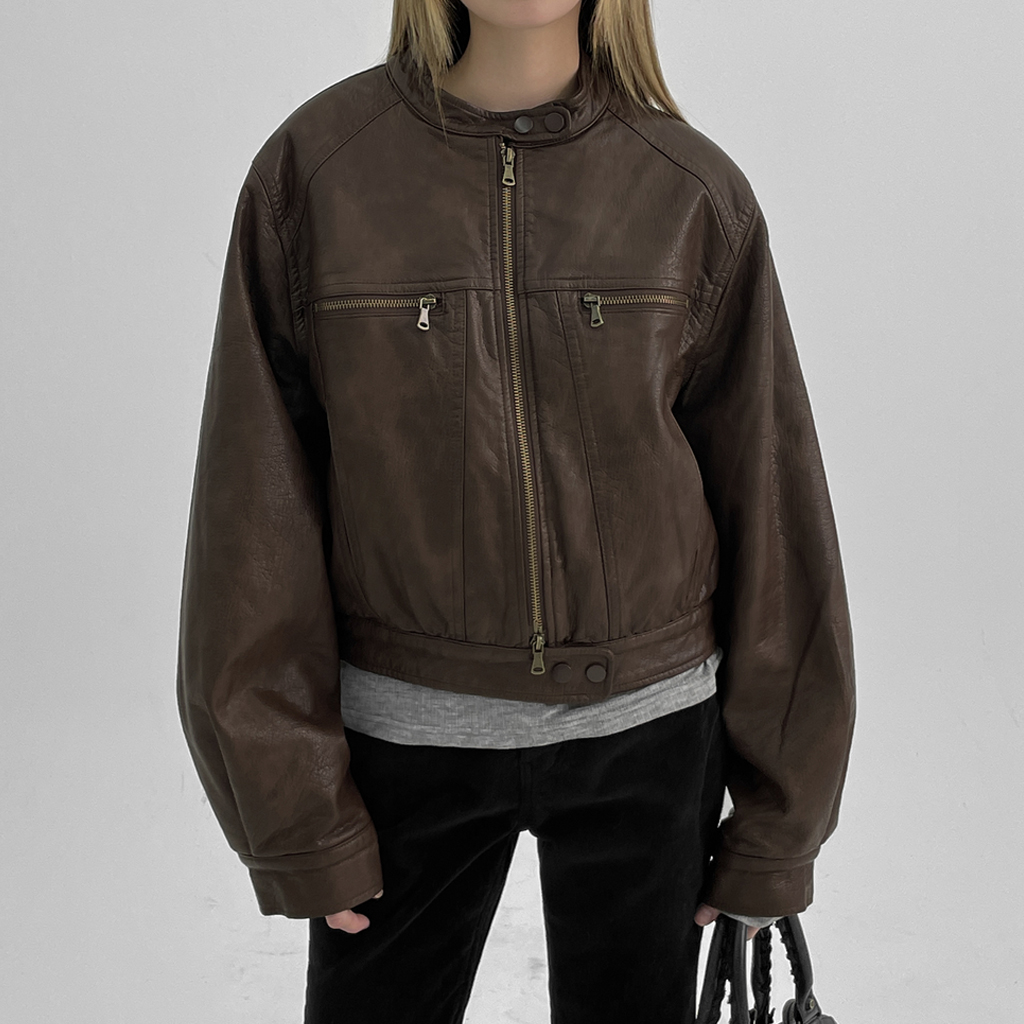 ソワンダンブルバイカーレザージャケット | ファッション通販サイト NUGU