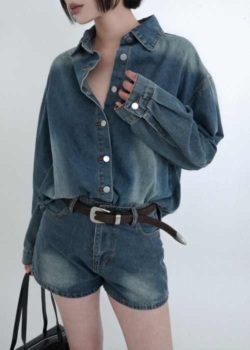 (set)デニムセットアップ