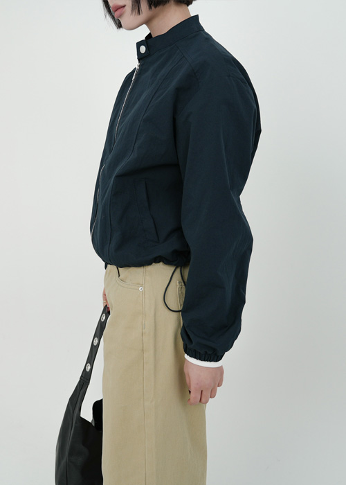 オーバーサイズ裾ストリングジャケット