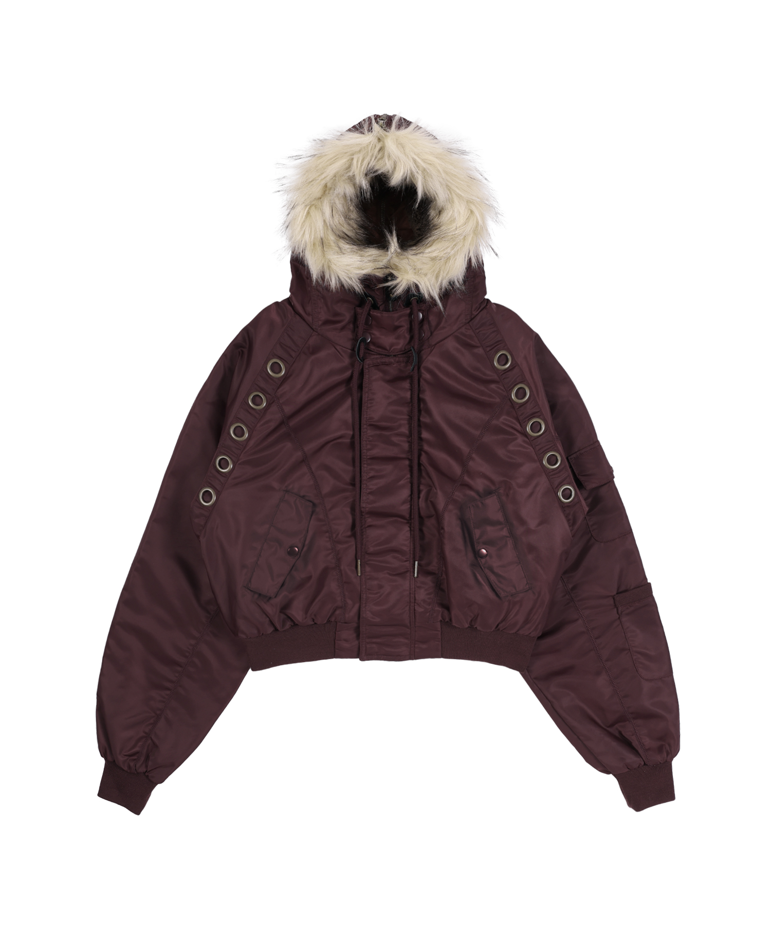 EYELET FUR MA-1 (BURGUNDY) F25ZA003 | ファッション通販サイト NUGU