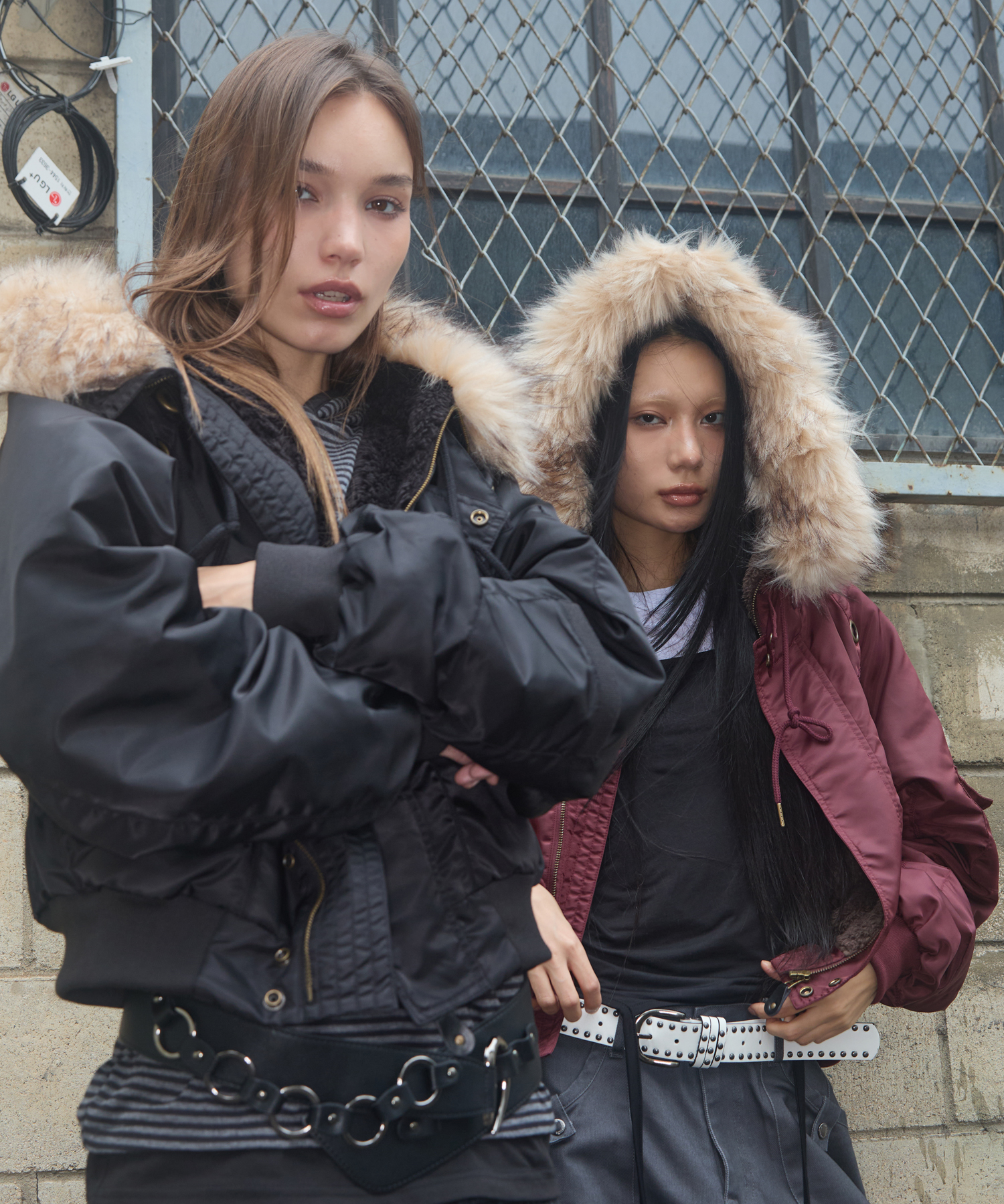 ALPHA キルティング ジップアップブルゾン 短丈 y2k テック opium fur ma-1 down opium y2k 短丈 迷彩 ファー Mサイズ fur ma-1 down