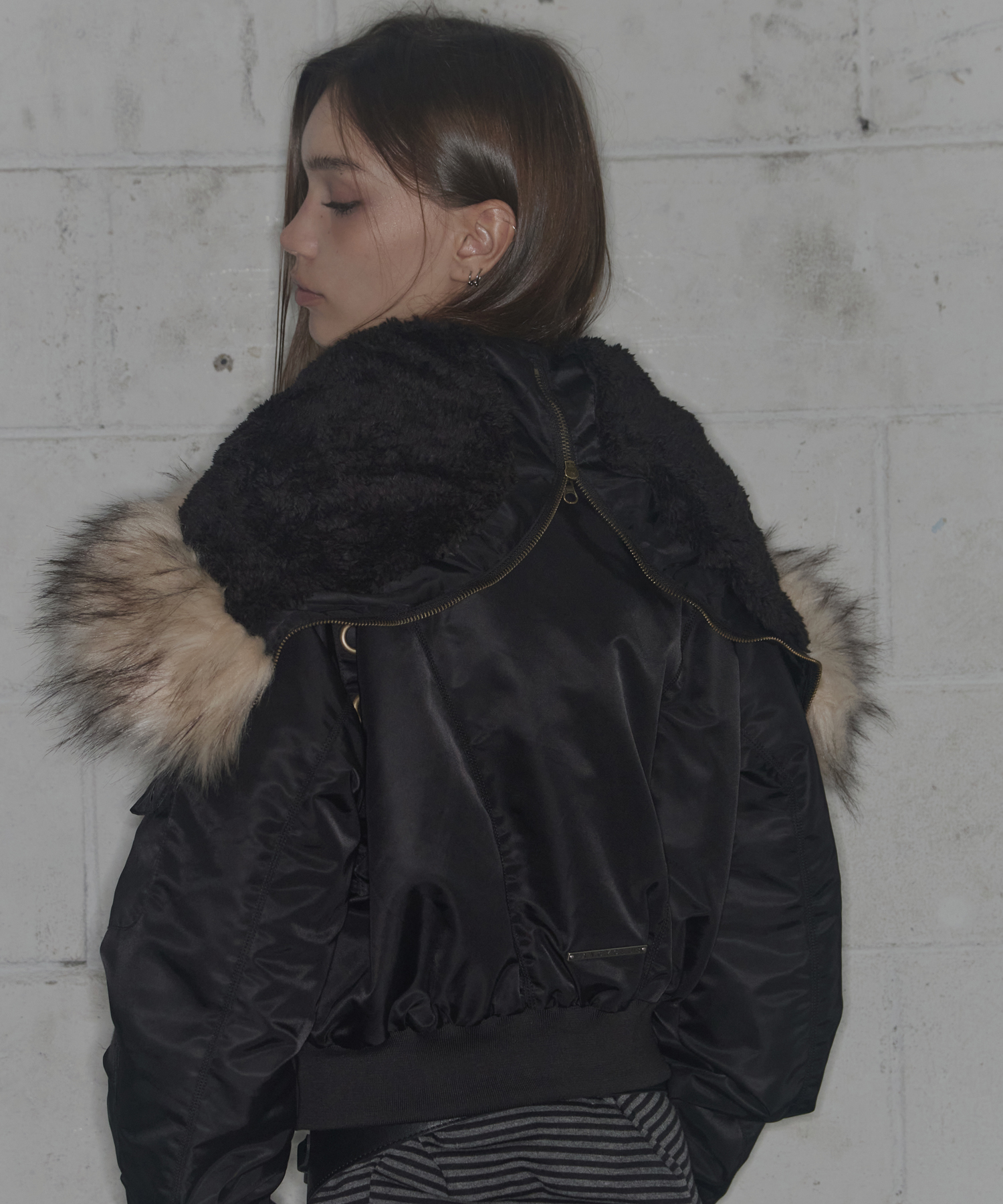 MA-1ジャケット ファー付き　fuckthisindustry フェイクファーリバーシブルMA-1 | アルファ インダストリーズ(ALPHA